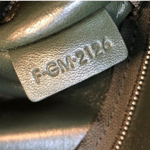 Flap Chain Small Green Shearling Wool Shoulder Bag - Picture 7 of 7